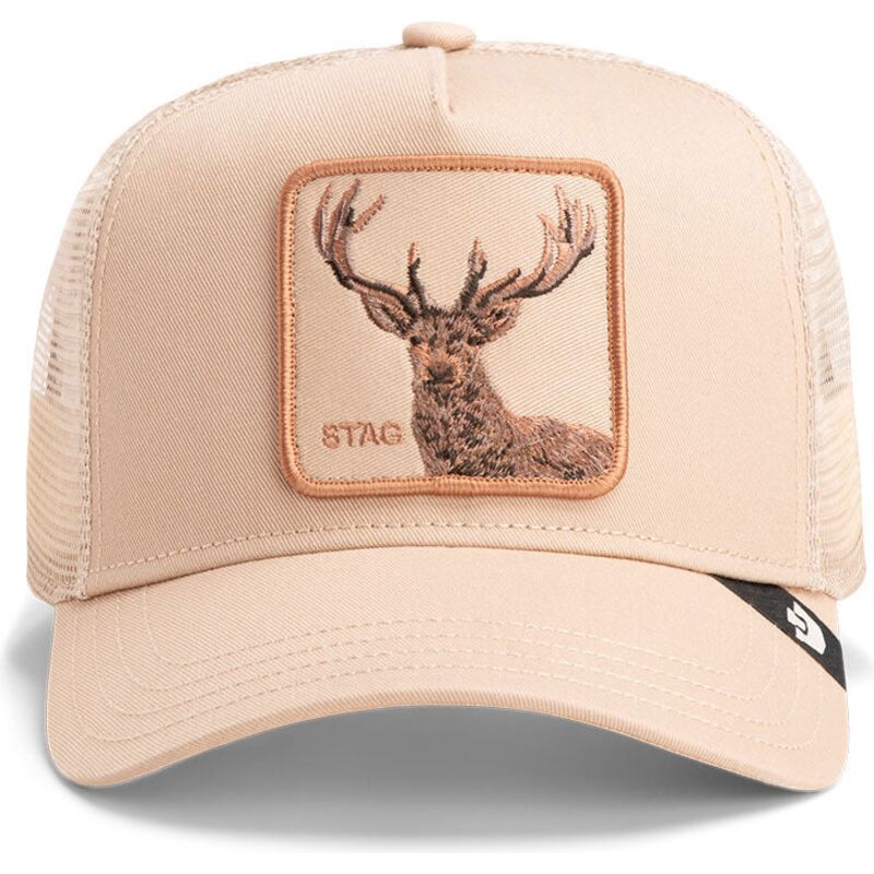 trucker-cap-beige-hirsch-blur-stag-the-farm-von-goorin-bros