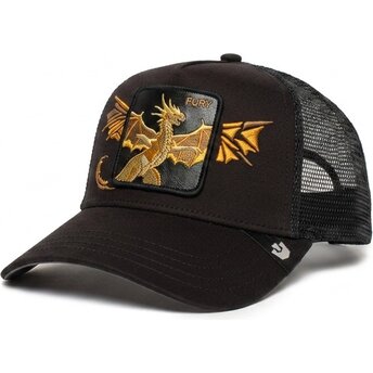 Trucker-Cap schwarz Drache Wings Fury The Farm von Goorin Bros.