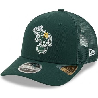 Šiltovka zaoblená zelená snapback 9SEVENTY Stretch Snap Evergreen Oakland Athletics MLB New Era