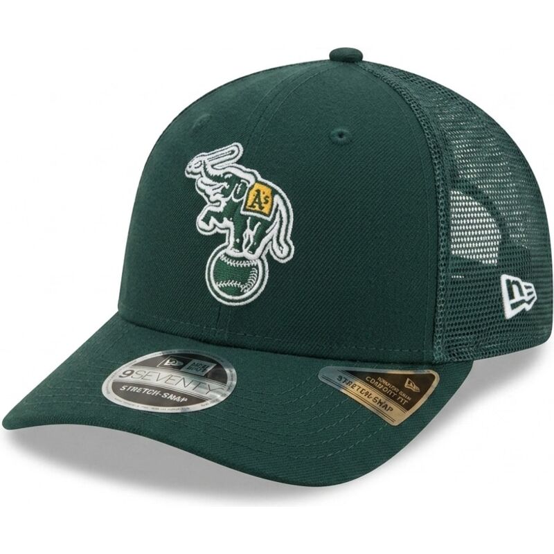 cap-zaoblena-green-snapback-9seventy-stretch-snap-evergreen-oakland-athletics-mlb-new-era cap-zaoblena-green-snapback-9seventy-stretch-snap-evergreen-oakland-athletics-mlb-new-era