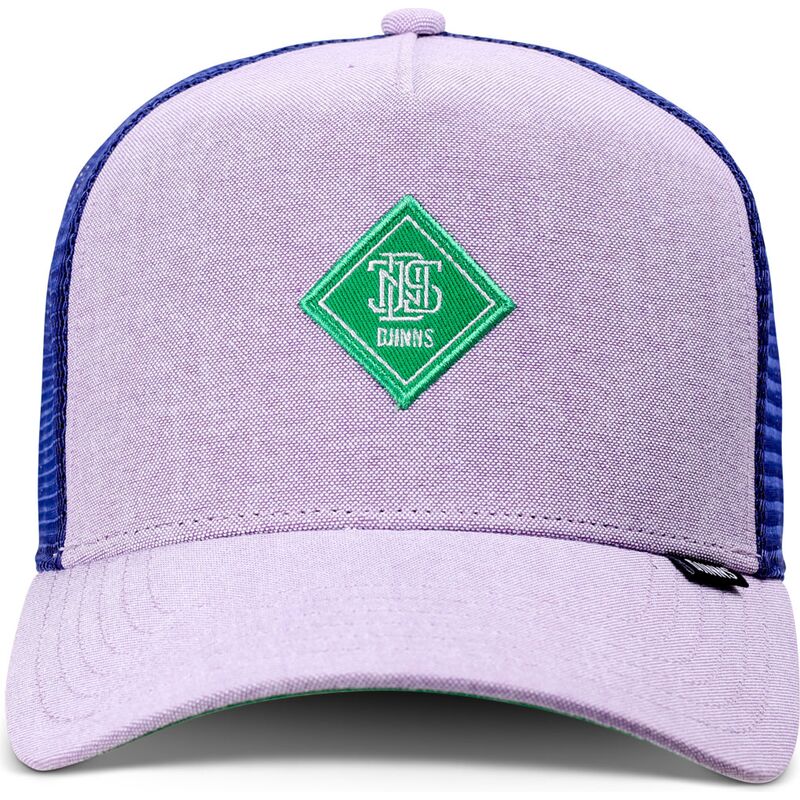 trucker-cap-violett-mit-grunem-logo-hft-oxfordcontra-von-djinns