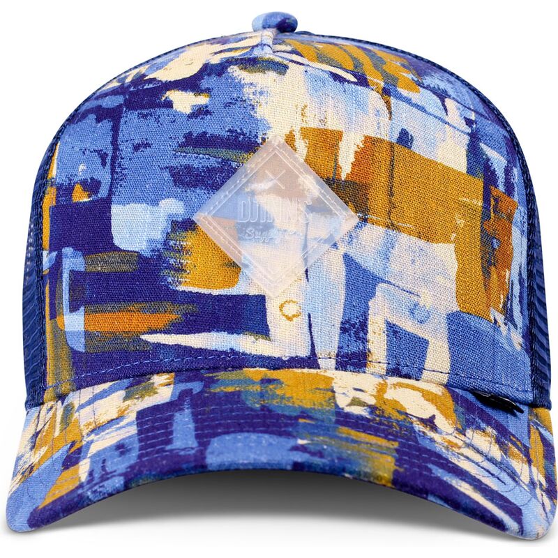 trucker-cap-blau-und-braun-hft-patternabstract-von-djinns
