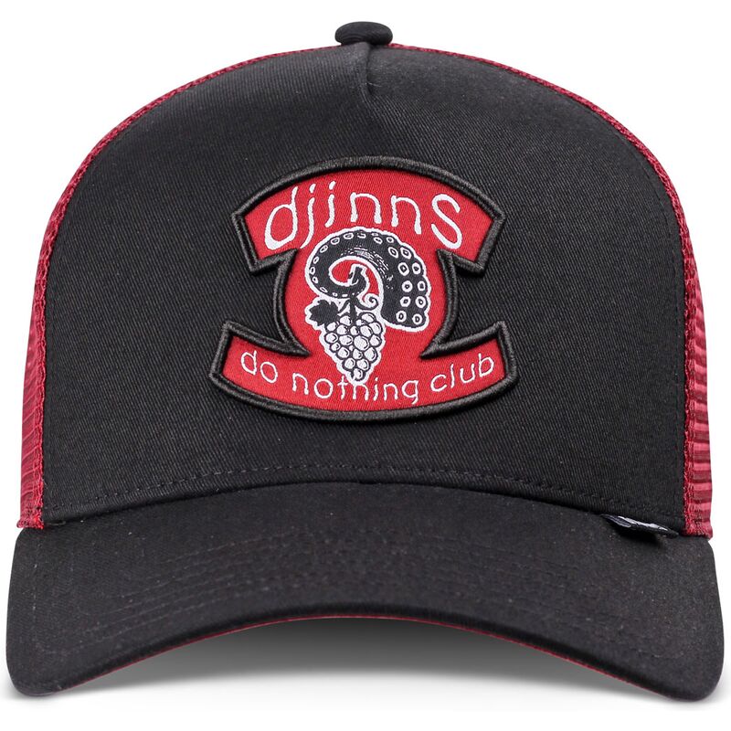 schwarze-und-rote-hft-octogrape-trucker-cap-von-djinns