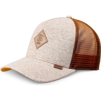 Šiltovka zaoblená béžová snapback HFT ColourMelange Djinns