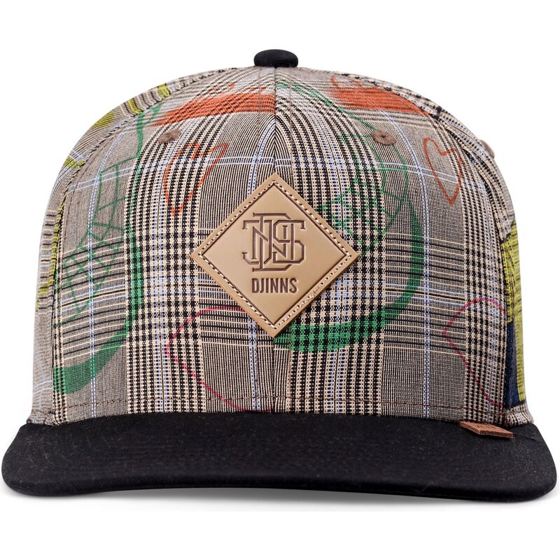 siltovka-rovna-siva-snapback-crinklecheck-djinns