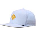 blaue-flache-snapback-kappe-mit-gelbem-oxfordcontra-logo-von-djinns