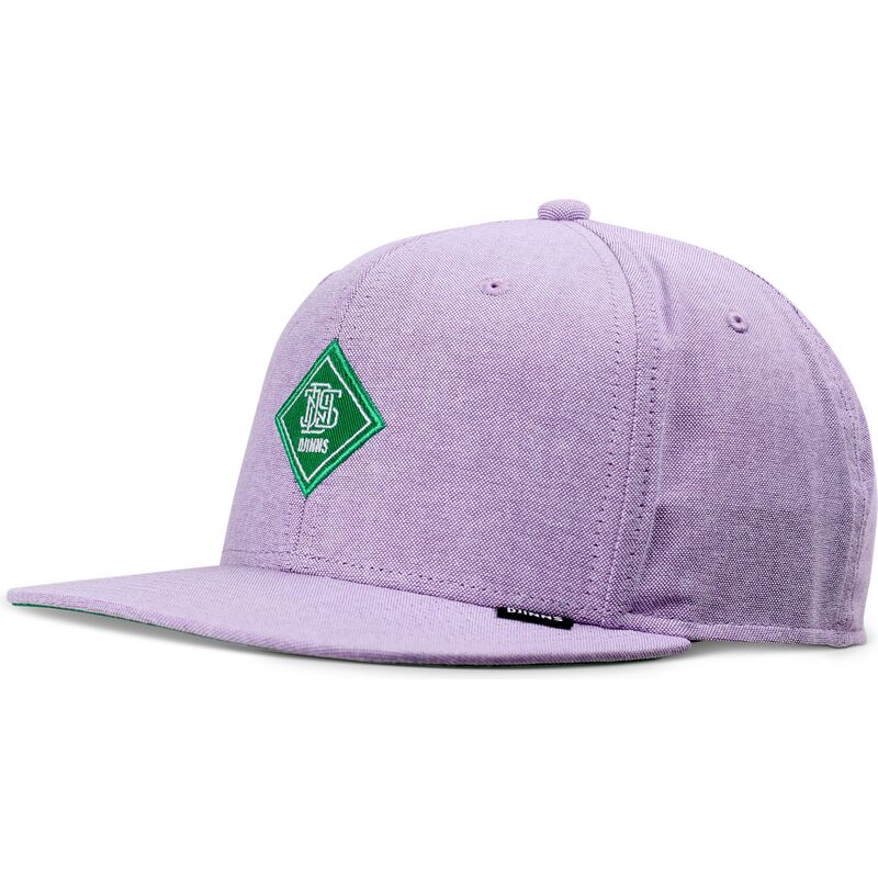 violette-flatcap-snapback-mit-grunem-oxfordcontra-logo-von-djinns
