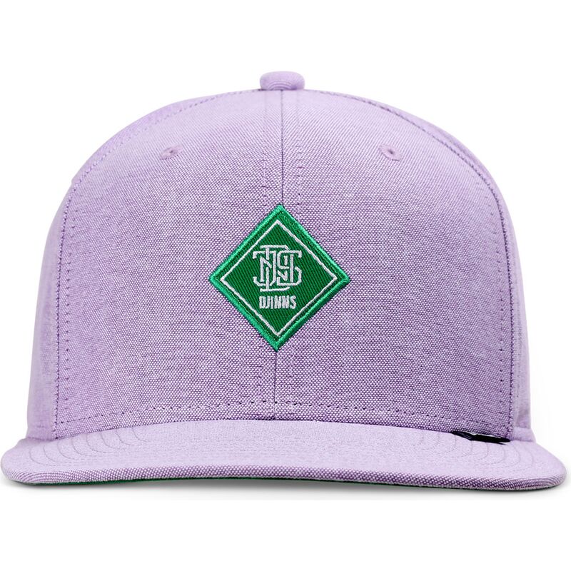 violette-flatcap-snapback-mit-grunem-oxfordcontra-logo-von-djinns
