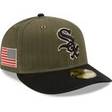 cap-zaoblena-green-ajustada-59fifty-pre-curved-american-herringbone-chicago-white-sox-mlb-new-era