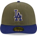 grune-gebogene-verstellbare-59fifty-pre-curved-american-herringbone-kappe-der-los-angeles-dodgers-mlb-von-new-era