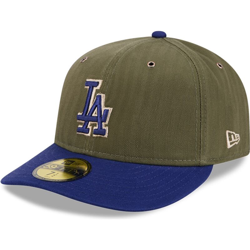cap-zaoblena-green-ajustada-59fifty-pre-curved-american-herringbone-los-angeles-dodgers-mlb-new-era