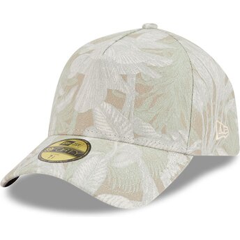 Gorra curva beige ajustada 59FORTY A Frame Leafy Palm de New Era