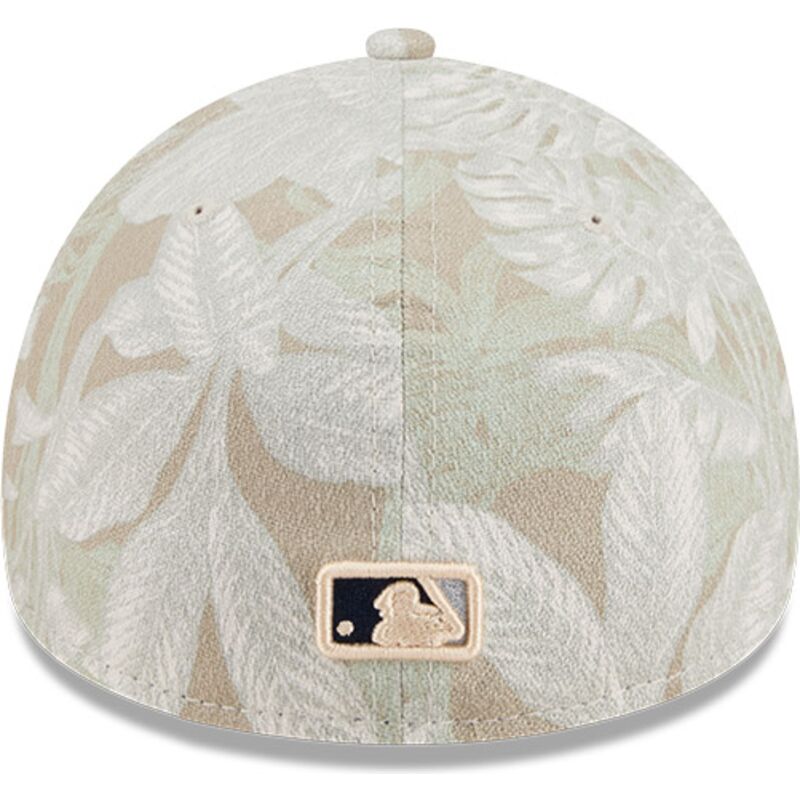 beige-gebogene-verstellbare-59forty-a-frame-leafy-palm-kappe-der-new-york-yankees-mlb-von-new-era