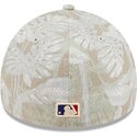 beige-gebogene-verstellbare-59forty-a-frame-leafy-palm-kappe-der-los-angeles-dodgers-mlb-von-new-era