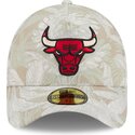 cap-zaoblena-beige-ajustada-59forty-a-frame-leafy-palm-chicago-bulls-nba-new-era