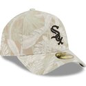 cap-zaoblena-beige-ajustada-59forty-a-frame-leafy-palm-chicago-white-sox-mlb-new-era