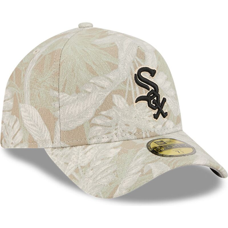 cap-zaoblena-beige-ajustada-59forty-a-frame-leafy-palm-chicago-white-sox-mlb-new-era cap-zaoblena-beige-ajustada-59forty-a-frame-leafy-palm-chicago-white-sox-mlb-new-era