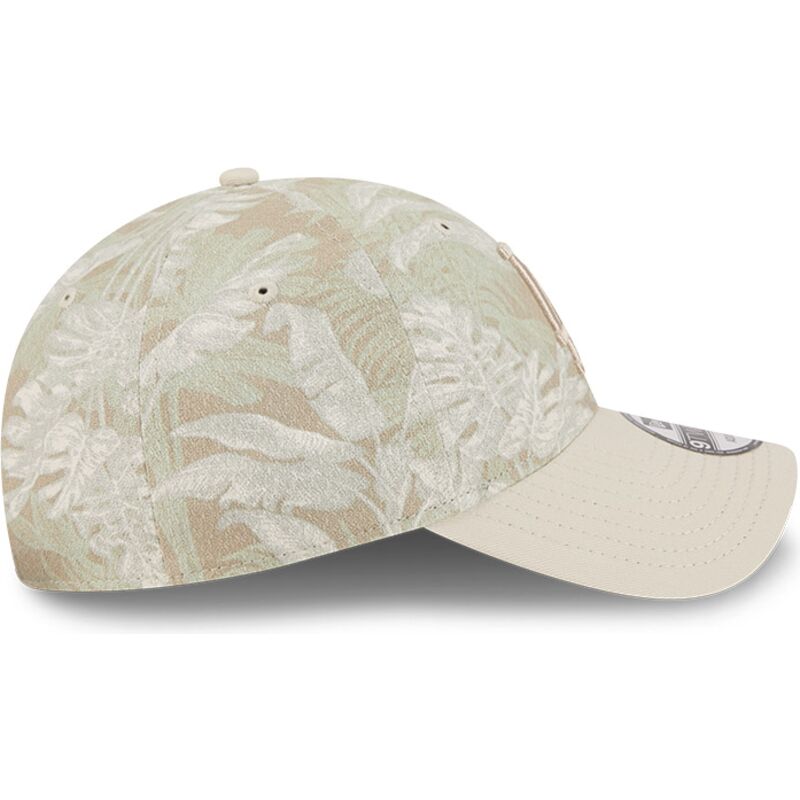 new-era-curved-brim-9twenty-leafy-palm-los-angeles-dodgers-mlb-beige-adjustable-cap new-era-curved-brim-9twenty-leafy-palm-los-angeles-dodgers-mlb-beige-adjustable-cap