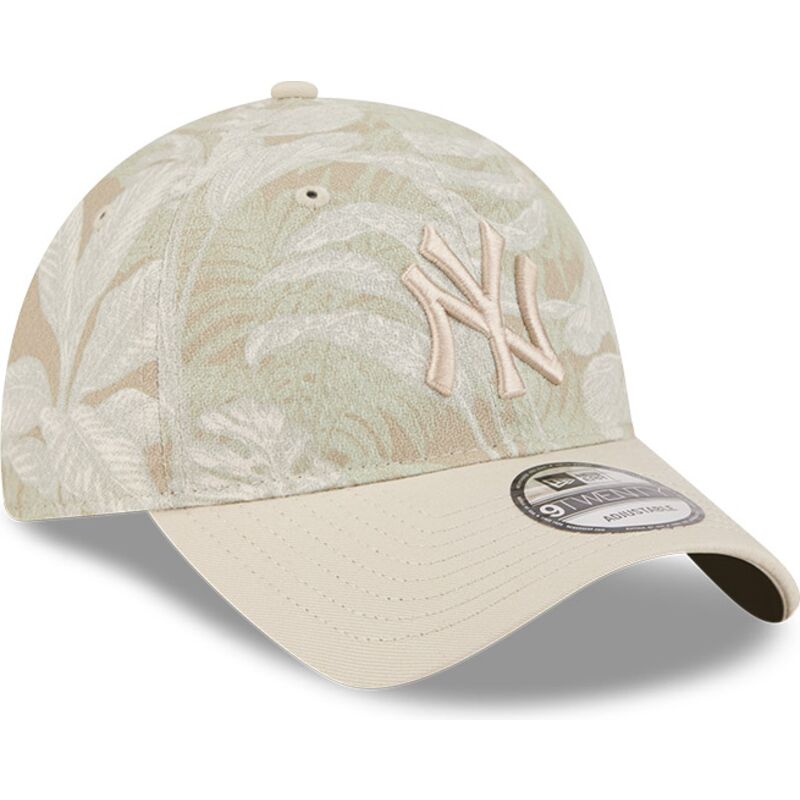 siltovka-zaoblena-bezova-nastavitelny-9twenty-leafy-palm-new-york-yankees-mlb-new-era