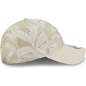 beige-gebogene-verstellbare-9twenty-leafy-palm-kappe-der-new-york-yankees-mlb-von-new-era