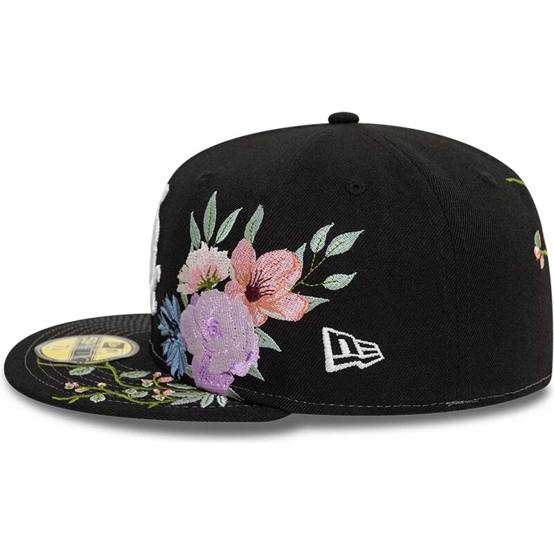 new-era-flat-brim-59fifty-floral-chicago-white-sox-mlb-black-fitted-cap