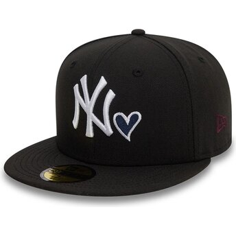 Cap rovná black ajustada 59FIFTY Heart Icon New York Yankees MLB New Era