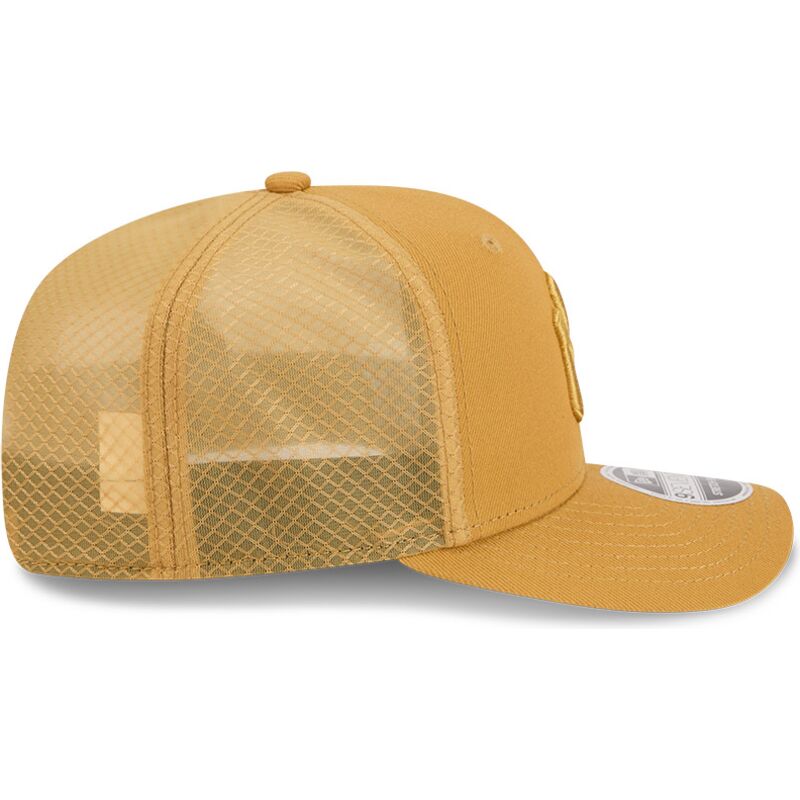 hellbraune-trucker-kappe-9seventy-stretch-snap-color-pack-der-new-york-yankees-mlb-von-new-era