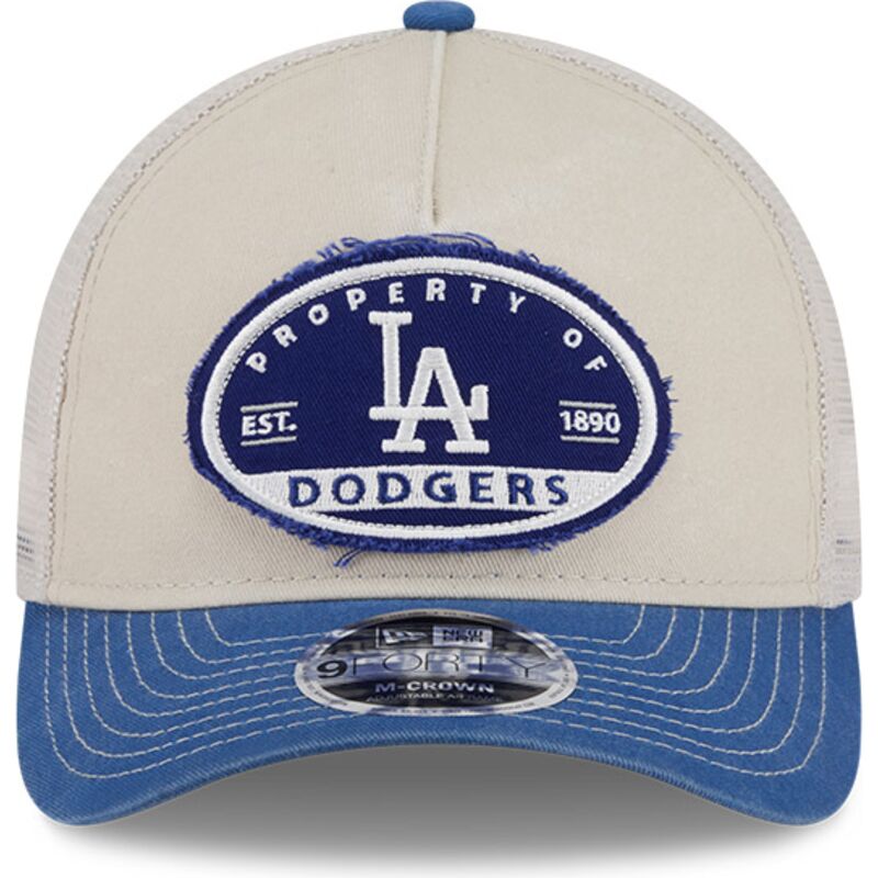 siltovka-zaoblena-viacfarebna-snapback-9forty-m-crown-a-frame-fray-los-angeles-dodgers-mlb-new-era