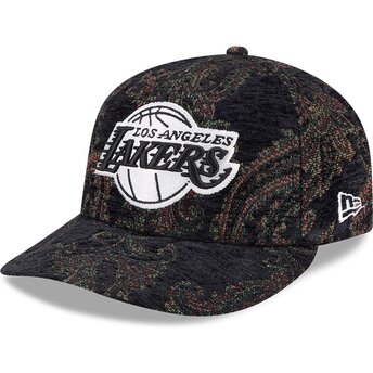 Mehrfarbige gebogene angepasste 59FIFTY Pre-Curved Jacquard Chenille Kappe der Los Angeles Lakers NBA von New Era