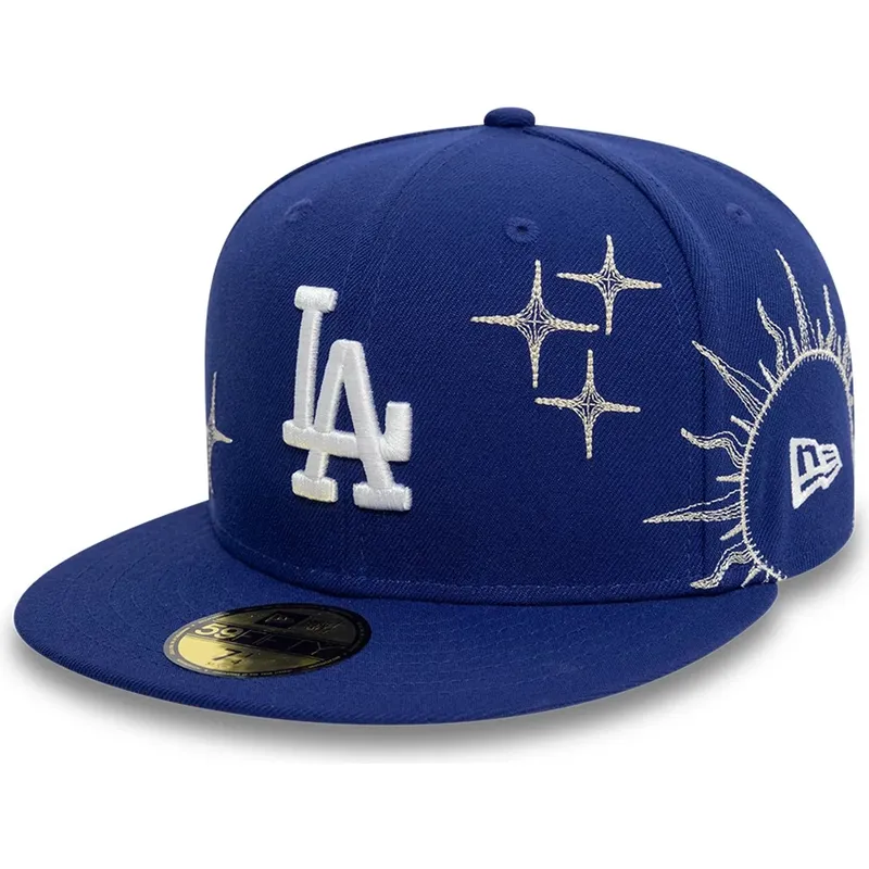 flache-blaue-angepasste-59fifty-zodiac-kappe-der-los-angeles-dodgers-mlb-von-new-era