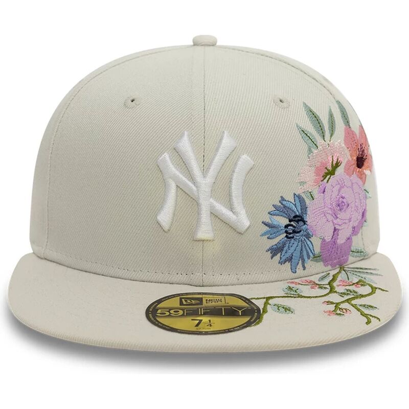 cap-rovna-beige-ajustada-59fifty-floral-new-york-yankees-mlb-new-era cap-rovna-beige-ajustada-59fifty-floral-new-york-yankees-mlb-new-era