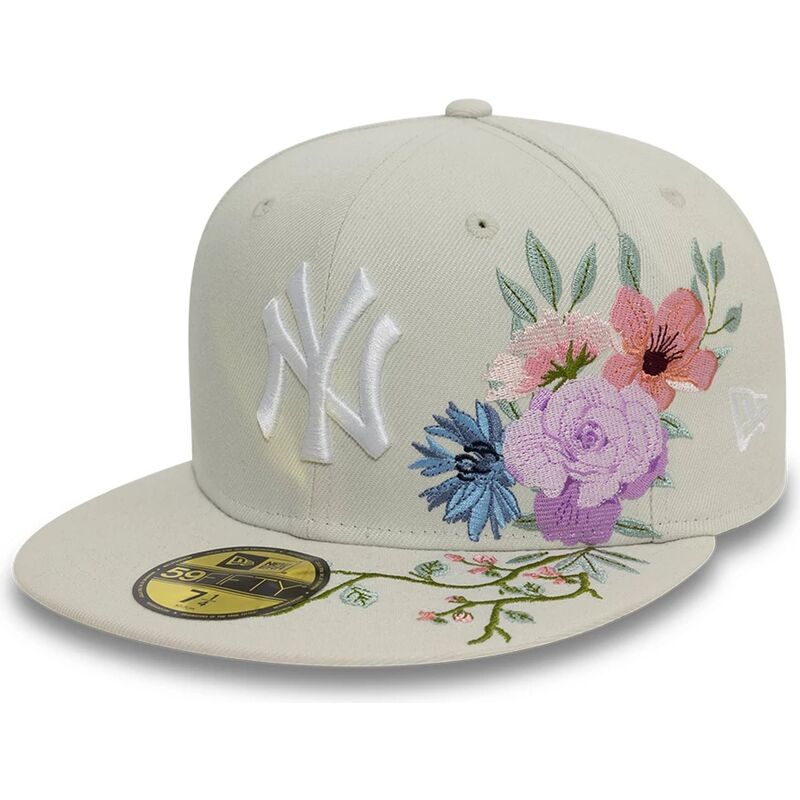 cap-rovna-beige-ajustada-59fifty-floral-new-york-yankees-mlb-new-era cap-rovna-beige-ajustada-59fifty-floral-new-york-yankees-mlb-new-era