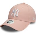 cap-zaoblena-pink-adjustable-strap-9forty-colour-essential-new-york-yankees-mlb-new-era