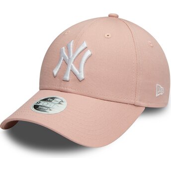 Cap zaoblená pink adjustable strap 9FORTY Colour Essential New York Yankees MLB New Era