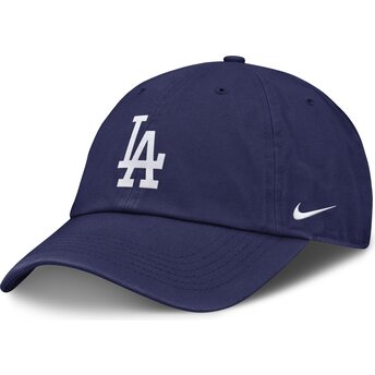 Šiltovka zaoblená modrá nastaviteľný pre deti Club Unstructured Organic Cotton Los Angeles Dodgers MLB Nike