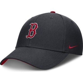 Cap zaoblená navy blue adjustable strap pre deti Dri-Fit Club Structured Boston Red Sox MLB Nike