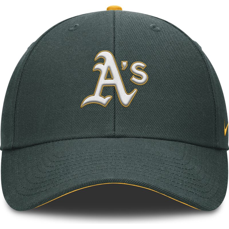 siltovky-zaoblena-zelena-nastavitelny-pasik-pre-deti-dri-fit-club-structured-oakland-athletics-mlb-nike