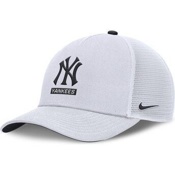 Cap zaoblená white snapback Primetime Dri-Fit Rise Structured New York Yankees MLB Nike
