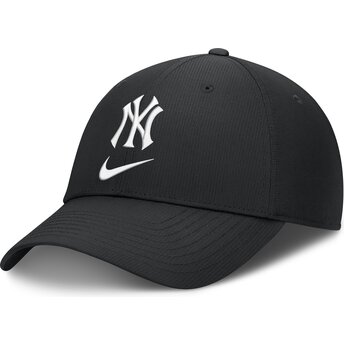 Cap zaoblená black adjustable strap Primetime Club Structured UV Poly Ripstop New York Yankees MLB Nike