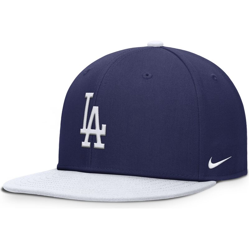 blau-weisse-flache-snapback-kappe-fur-kinder-dri-fit-pro-structured-square-bill-der-los-angeles-dodgers-mlb-von-nike blau-weisse-flache-snapback-kappe-fur-kinder-dri-fit-pro-structured-square-bill-der-los-angeles-dodgers-mlb-von-nike