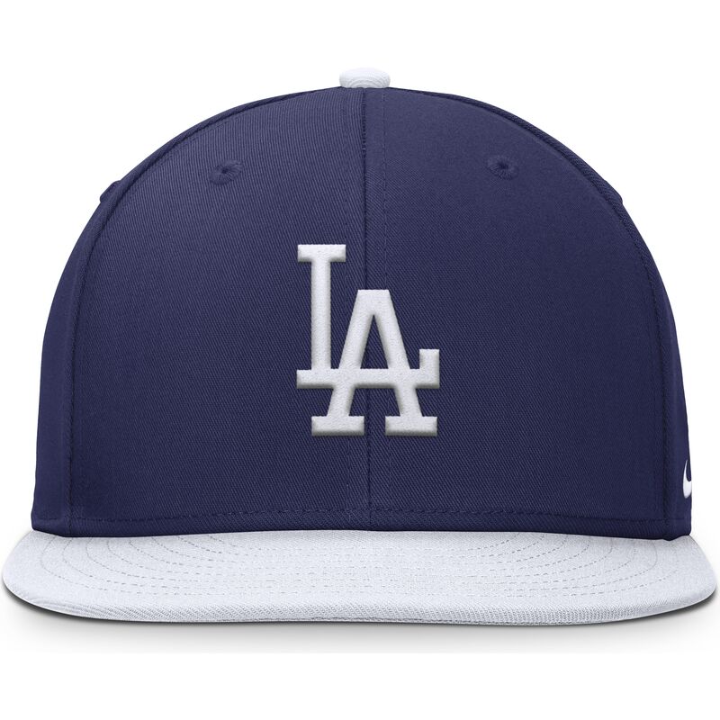 blau-weisse-flache-snapback-kappe-fur-kinder-dri-fit-pro-structured-square-bill-der-los-angeles-dodgers-mlb-von-nike blau-weisse-flache-snapback-kappe-fur-kinder-dri-fit-pro-structured-square-bill-der-los-angeles-dodgers-mlb-von-nike
