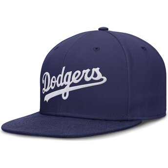 Cap rovná blue ajustada Dri-Fit True Structured Round Bill Los Angeles Dodgers MLB Nike