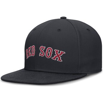 Cap rovná navy blue ajustada Dri-Fit True Structured Round Bill Boston Red Sox MLB Nike