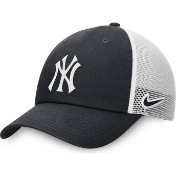 Verstellbare Trucker-Cap marineblau und weiß Club Unstructured New York Yankees MLB von Nike