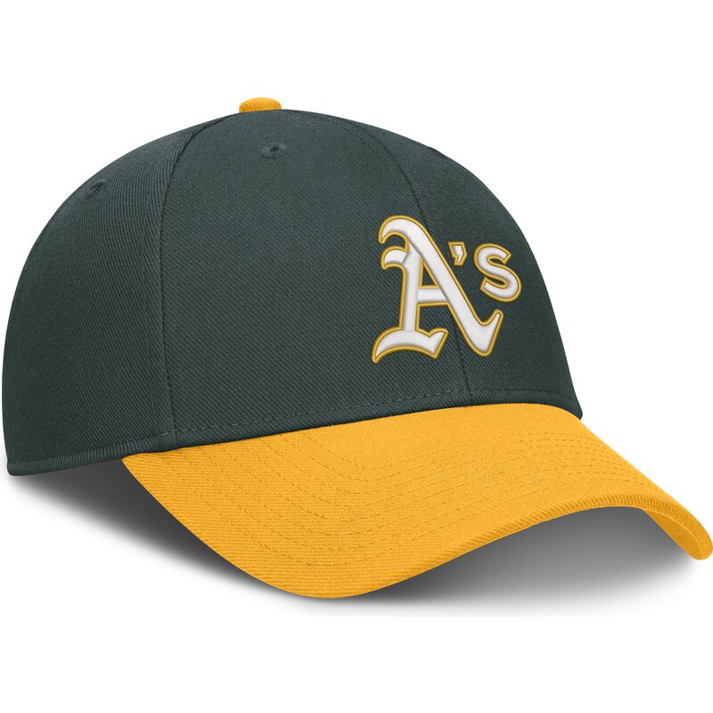 cap-zaoblena-green-adjustable-strap-dri-fit-club-structured-oakland-athletics-mlb-nike