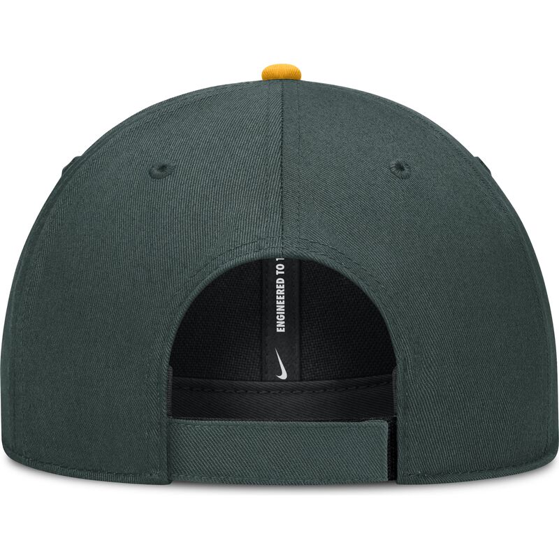 grune-verstellbare-gebogene-kappe-dri-fit-club-structured-der-oakland-athletics-mlb-von-nike