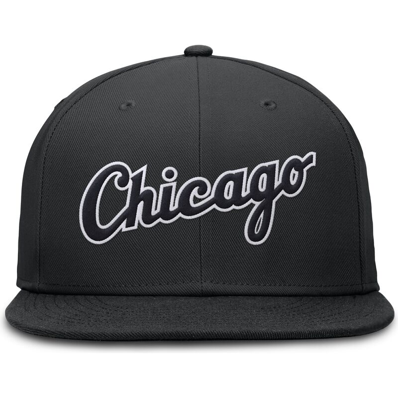cap-rovna-black-ajustada-dri-fit-true-structured-round-bill-chicago-white-sox-mlb-nike cap-rovna-black-ajustada-dri-fit-true-structured-round-bill-chicago-white-sox-mlb-nike