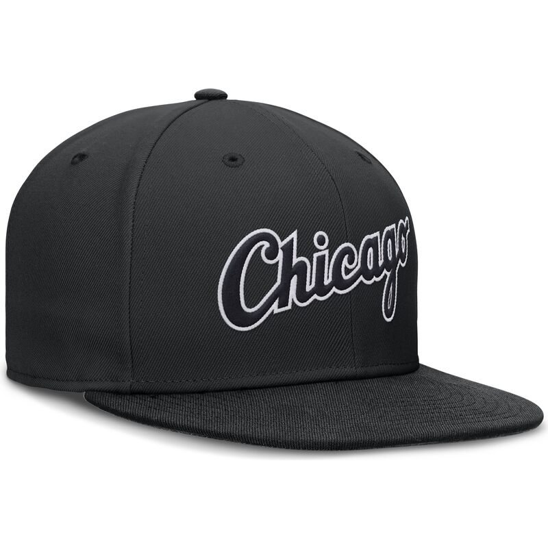 cap-rovna-black-ajustada-dri-fit-true-structured-round-bill-chicago-white-sox-mlb-nike cap-rovna-black-ajustada-dri-fit-true-structured-round-bill-chicago-white-sox-mlb-nike