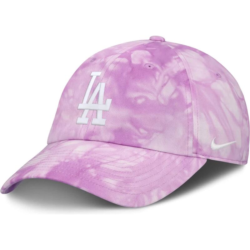 cap-zaoblena-violet-adjustable-strap-mothers-day-club-unstructured-organic-cotton-los-angeles-dodgers-mlb-nike