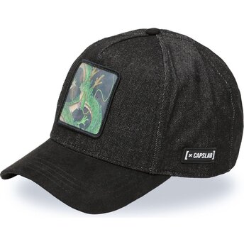 Schwarze gebogene Snapback-Kappe Shenron DBS7 SHE Dragon Ball von Capslab